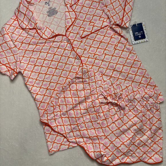 Roller Rabbit Other - 💗🐰Roller Rabbit x Target Geo Hearts Short Sleeve/Shorts Pajama Set Pink sz XS